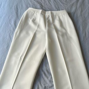 Kasper cream white trousers